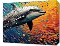 Obraz 50x40cm Delfin w Palecie Barw