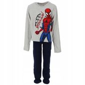 Piżama dziecięca chłopięca długi rękaw bawełna 122 128 komplet Spiderman