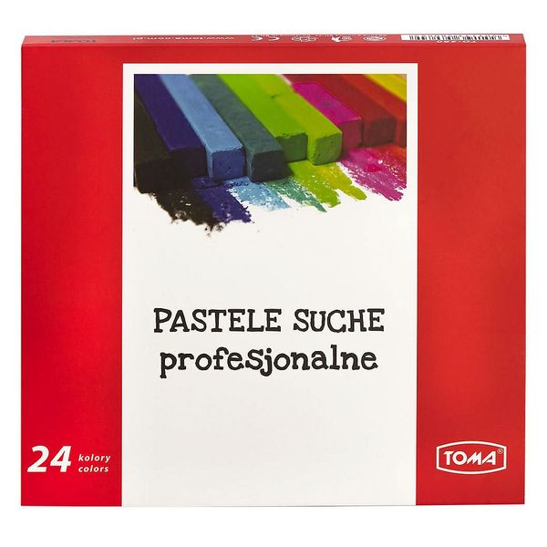 PASTELE SUCHE PROFESJONALNE 24 KOL TOMA zdjęcie 2