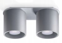Sollux Lighting Spot ORBIS 2 Szare 40W GU10 Metal IP20 Nowoczesny