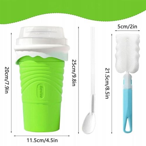 KUBEK DO ROBIENIA SLUSHY LODÓW SORBETÓW WYCISKANY NA BREJĘ SMOOTHIE 500ML na Arena.pl