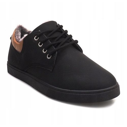 Ocieplane Trampki Z Futrem E655-1 Czarny r.45 na Arena.pl