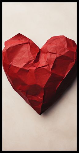 Plakat 50x100cm Kreślone Serce na Arena.pl