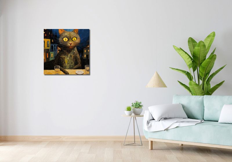 Obraz 60x60cm Nocny Obserwator zdjęcie 2