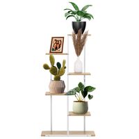 Kwietnik metalowy 113 cm stojak na kwiaty z 6 półkami loft wielopoziomowy nowoczesny