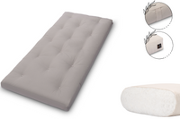 Materac naturalny 90x200 - Pascall Futon Slim Natural - Szary