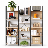 Regał stojący loft industrialny 166 cm jasny brąz
