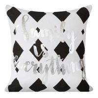 Poszewka dekoracyjna ENOLA 40x40 Eurofirany biała / srebrna