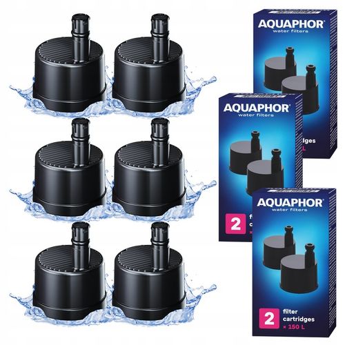 6x Filtr Zapasowy do Butelki AQUAPHOR CITY Wkłady do Filtrowania Wody 6 szt na Arena.pl