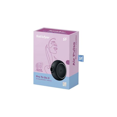 Ssący masażer do Łechtaczki Satisfyer Pro to go 3 Czarny na Arena.pl