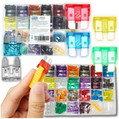 ZESTAW BEZPIECZNIKÓW SAMOCHODOWYCH MINI MAXI 242 W PUDEŁKU UNIWERSALNE