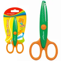 NOŻYCZKI SZKOLNE OZDOBNE ZYGZAK 13CM KEYROAD