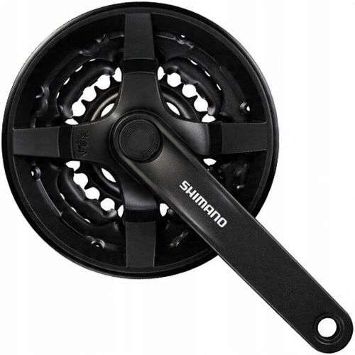 Korba Shimano FC-TY301 42/34/24 170mm 6/7/8rz czarna z osłoną p+l + korki na Arena.pl