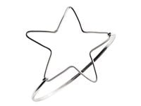 SREBRNA SZTYWNA BRANSOLETKA CELEBRYTKA GWIAZA STAR