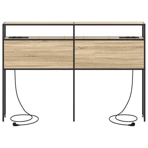 Zagłówek do przechowywania z półką dąb sonoma 120 cm na Arena.pl