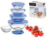 salaterki miski na jedzenie piknik przekąski sałatki żywność 5 szt pokrywki