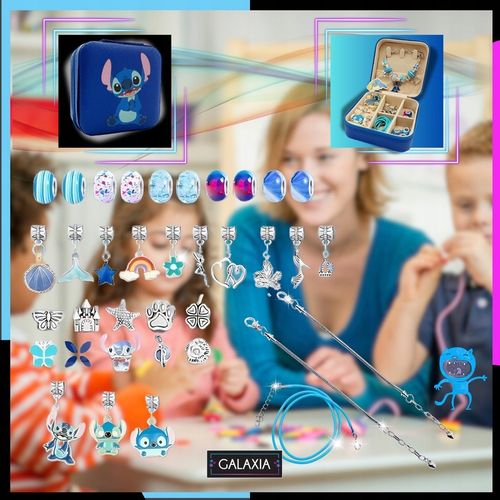 ZESTAW DO ROBIENIA BRANSOLETEK NASZYJNIKÓW Do Biżuterii STITCH LILO i STICH na Arena.pl