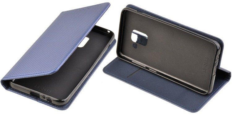 Etui Smart W2 do SAMSUNG GALAXY A8 2018 A530 niebieski zdjęcie 1