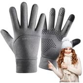 Rękawiczki zimowe ciepłe uniwersalne sportowe dotykowe do ekranów telefonu