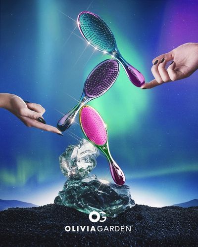 Szczotka Olivia Garden Aurora Violet włosie dzika na Arena.pl