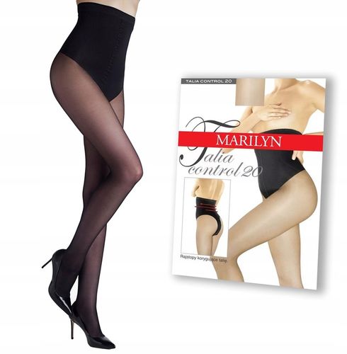 Rajstopy gładkie Marilyn Talia Control 20den czarny Nero rozmiar 3 na Arena.pl