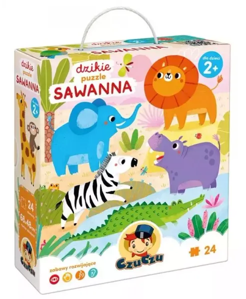 CzuCzu Dzikie puzzle Sawanna 2+ zdjęcie 1