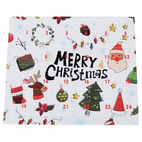 KALENDARZ ADWENTOWY DLA DZIECI ŚWIĄTECZNY 24 BRANSOLETKA BIŻUTERIA FASHION na Arena.pl