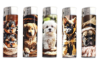 Zestaw 5 sztuk Klasycznych Zwykłych Zapalniczek Gazowych Piezo z Pieskami