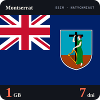 Karta eSIM Internet Montserrat 1 GB na 7 dni - bez rejestracji