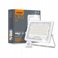 MOCNA Lampa ZEWNETRZNA HALOGEN NAŚWIETLACZ 50W CZUJNIK-IEM ZMIERZCHU RUCHU