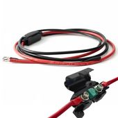 ZESTAW KABLI 2X10MM 1,5M BEZPIECZNIK 40A DO AKUMULATORA IP67