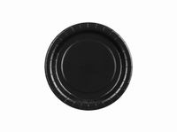 Talerzyki papierowe Basic czarne, 18 cm 6 szt.