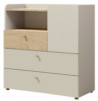 Komoda 3 Do Pokoju Młodzieżowego 90cm Szarobeżow YOKO JR-3 Kolory Do Wyboru