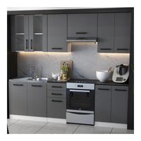 MEBLE KUCHENNE KUCHNIA ZESTAW SZAFKI MODUŁOWE BLAT JOLA 2,4M GRAFIT