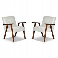 Fotel PRL zestaw retro vintage SOLER Family Meble szary welur Angel