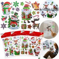 Naklejki świąteczne 3D na okno mix Boże Narodzenie ozdoba VERGIONIC