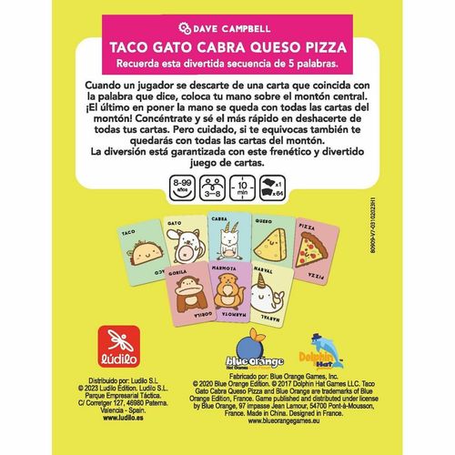 Zabawa Edukacyjna Lúdilo Taco, Gato, Cabra, Queso, Pizza na Arena.pl
