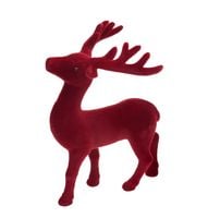 RENIFER OZDOBNY DEKORACJA JELONEK 21 cm CZERWONY