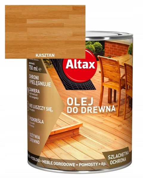 ALTAX OLEJ DO DREWNA KASZTAN 2,5L zdjęcie 7