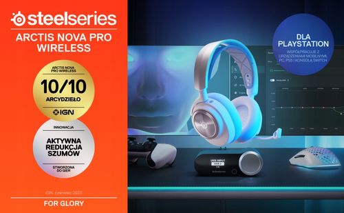 Słuchawki SteelSeries Arctis Nova Pro Wireless P White na Arena.pl