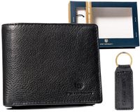 zestaw prezentowy: portfel męski ze skóry naturalnej i brelok - peterson