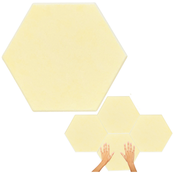 Panele Ścienne Filcowe 3D Heksagon Zagłówek Samoprzylepne Akustyczne Soft zdjęcie 4