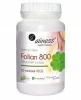 Aliness Folian dla kobiet w ciąży 800 µg, 60 tabletek vege