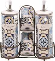 Ceramiczny zestaw do przypraw 5-ele MAESTRO Holiday in Porto MR-20005-04S