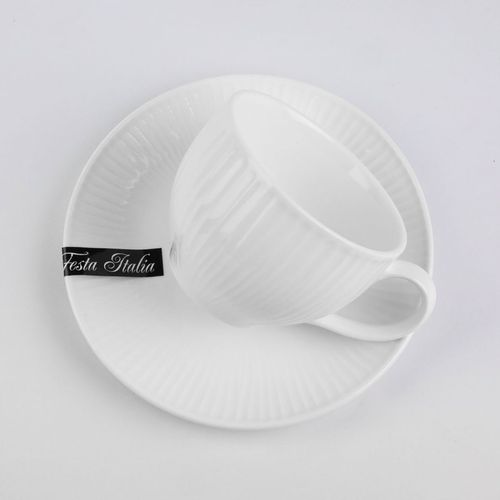 KOMPLET PORCELANOWYCH FILIŻANEK ZEOLIA 250ML 2SZT DO KAWY HERBATY na Arena.pl