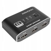 SWITCH HDMI 2.1 3x1 PRZEŁĄCZNIK ROZDZIELACZ 8K 4K 120HZ 240HZ HDR10 PAWONIK