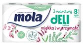 Papier toaletowy Mola DELIkatna biała 8 rolek 3-warstwowy miękka wytrzymała