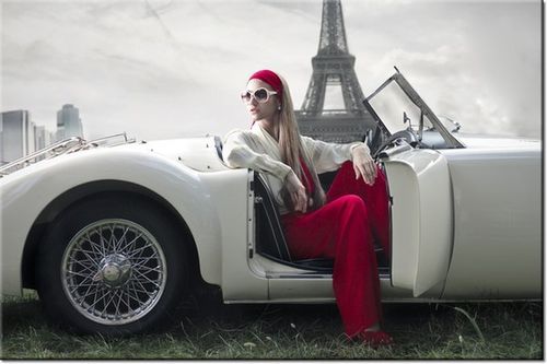 120CM 80CM OBRAZ ŚCIENNY PARKING WIEŻY EIFFLA na Arena.pl