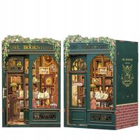 2X Miniaturowy domek mini DIY Book Nook Księgarnia pod sową Czary Pott