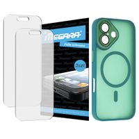 2x folia ochronna do iphone 17 + magsafe etui zielone tpu